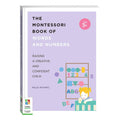 The Book Of Montessori words and numbers book against white background.