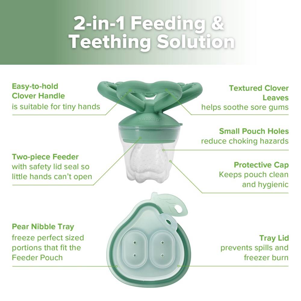Pear & Clover Freeze-N-Feed Mini Combo - Pea Green