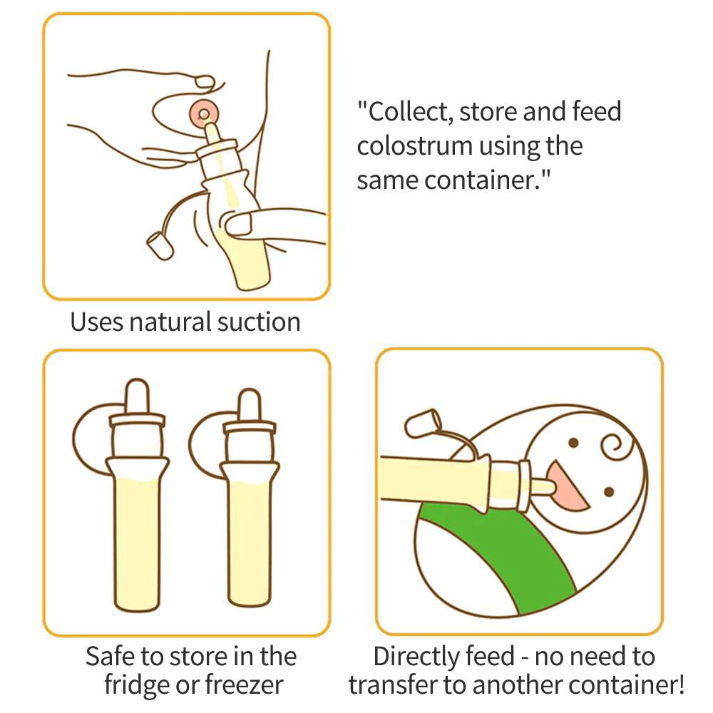 Pre-Sterilised Multi-Size Silicone Colostrum Collector Pack