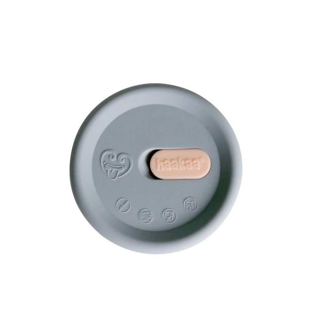 Lid Only - Silicone Cap for Breast Pump - Grey