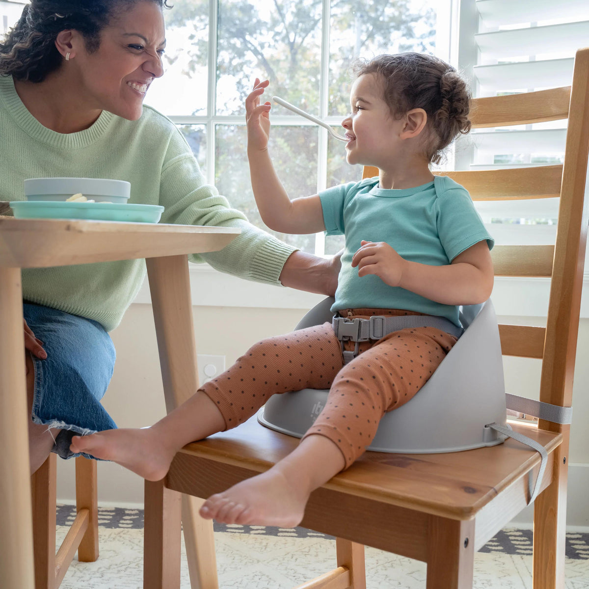 My Spot Easy Clean Booster Seat - Grey