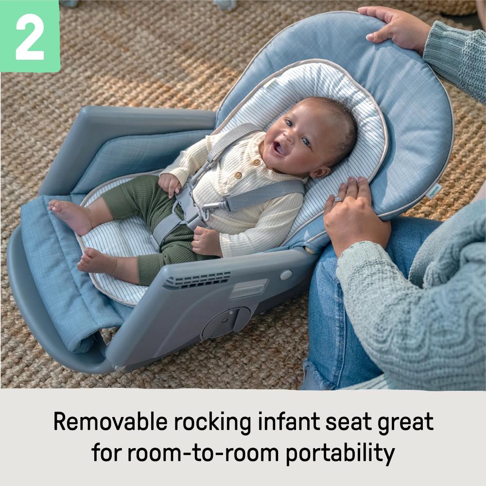 Proper Positioner 7-in-1 Deluxe High Chair - Chambray