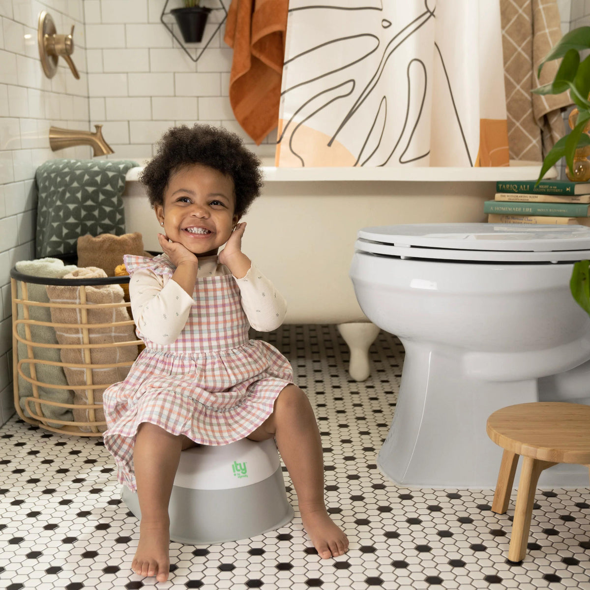 Ready Set Go Potty - White/Grey
