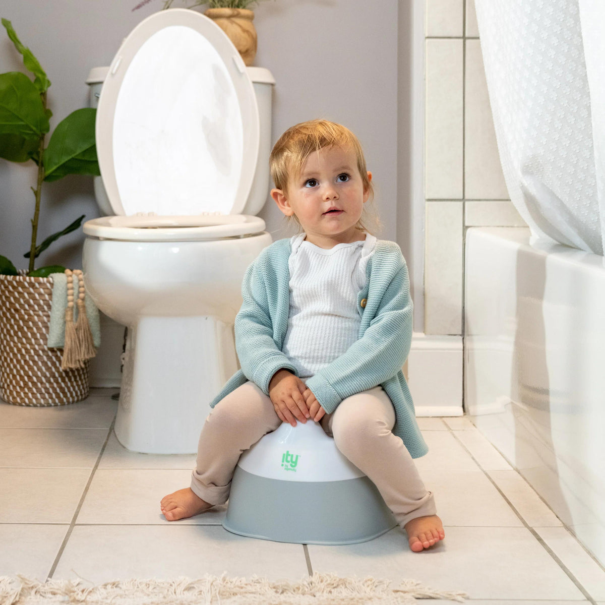 Ready Set Go Potty - White/Grey