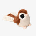 A fantail plush toy on a white background. 