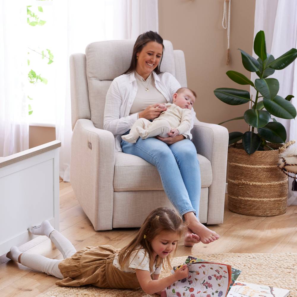 Henry Electric Recliner Chair - Eggshell