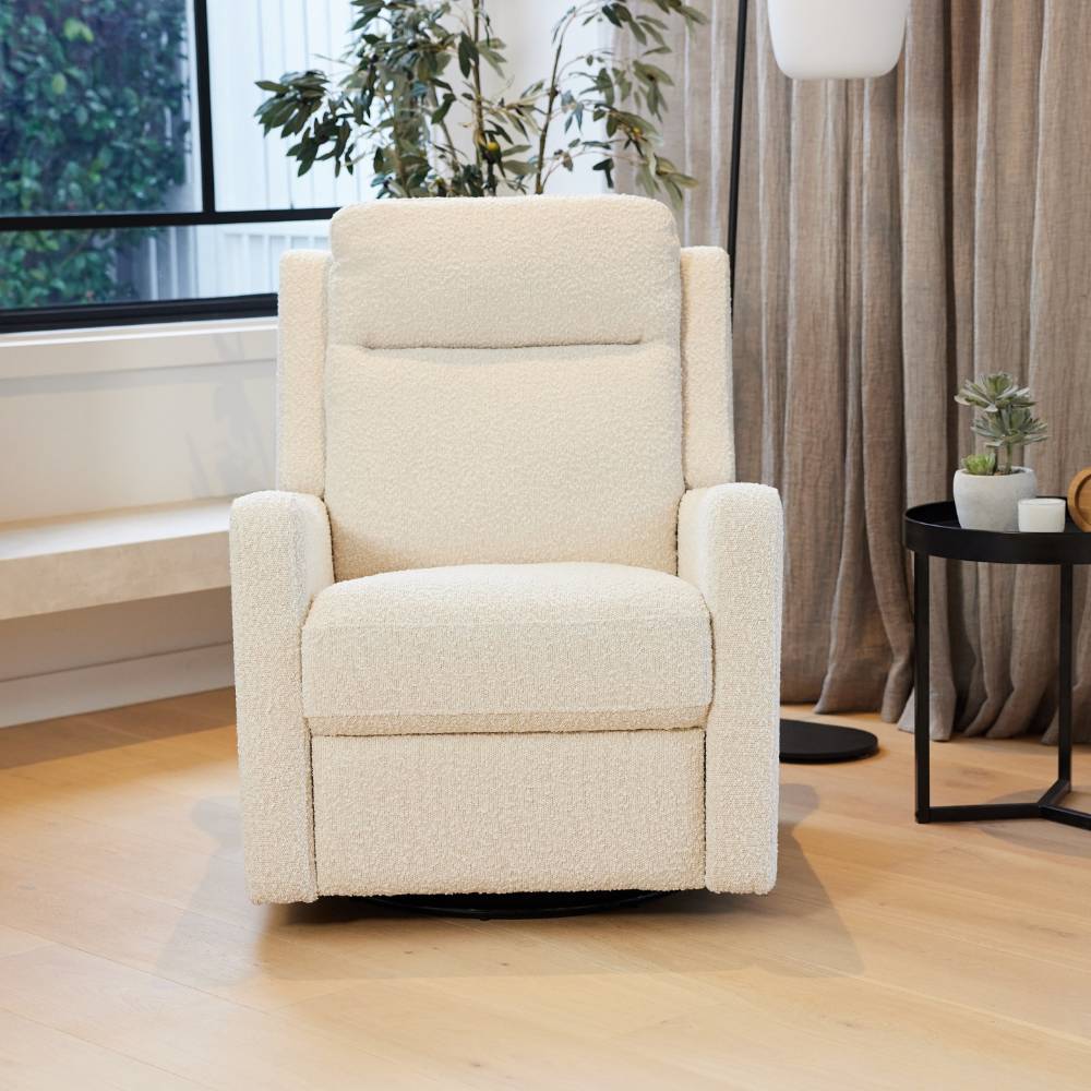 Henry Electric Recliner Chair - Vanilla Boucle