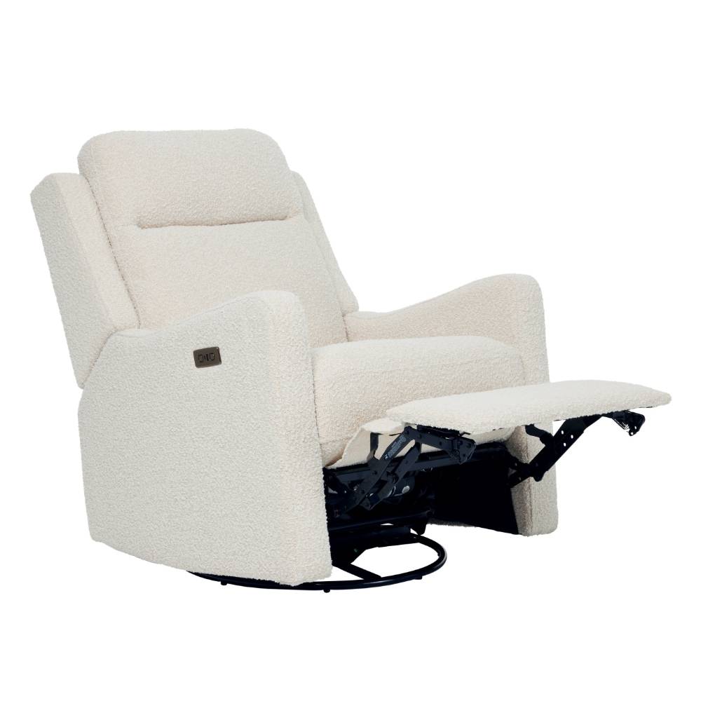 Henry Electric Recliner Chair - Vanilla Boucle