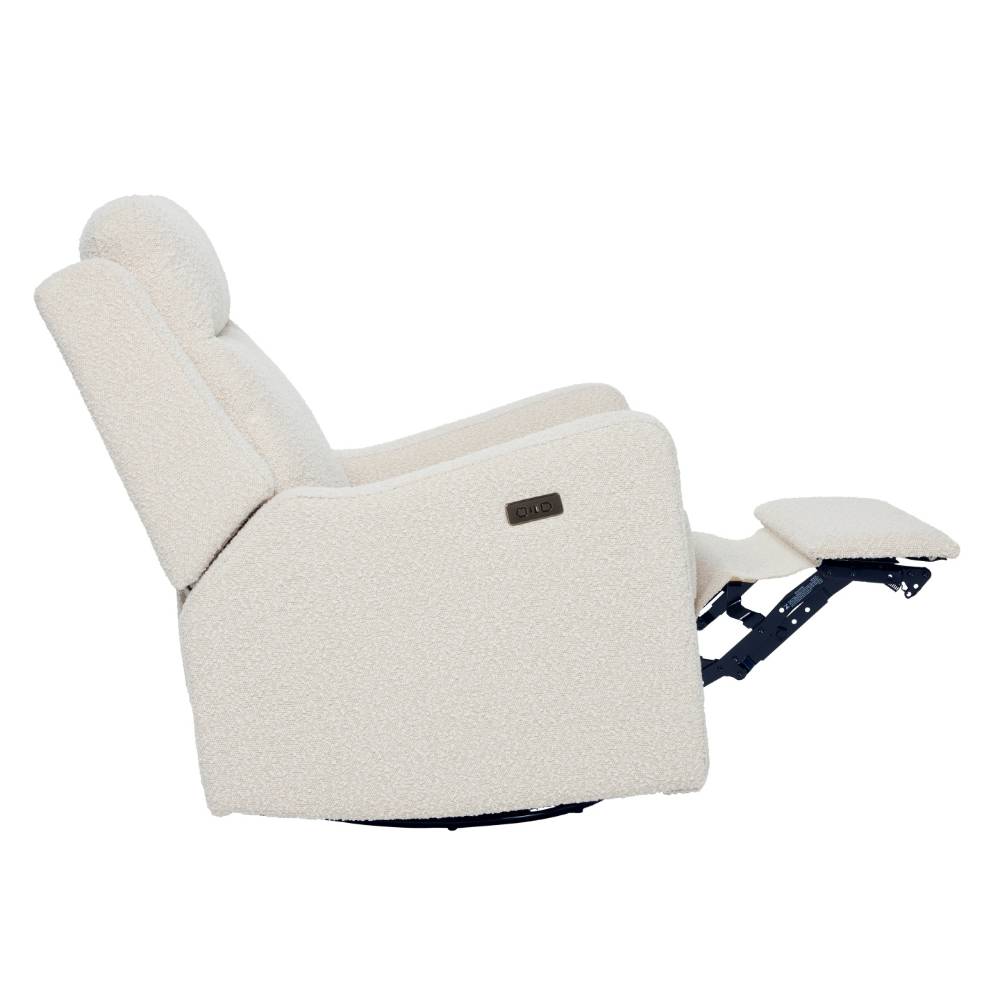 Henry Electric Recliner Chair - Vanilla Boucle
