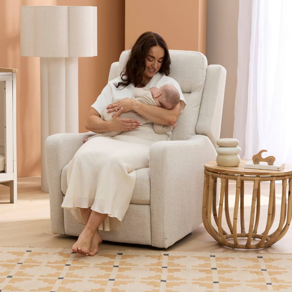 Henry Manual Recliner Chair - Eggshell