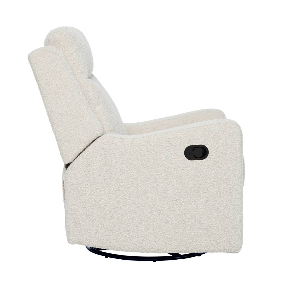 Henry Manual Recliner Chair - Vanilla Boucle