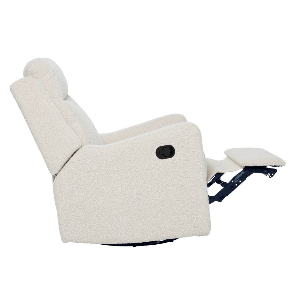 Henry Manual Recliner Chair - Vanilla Boucle