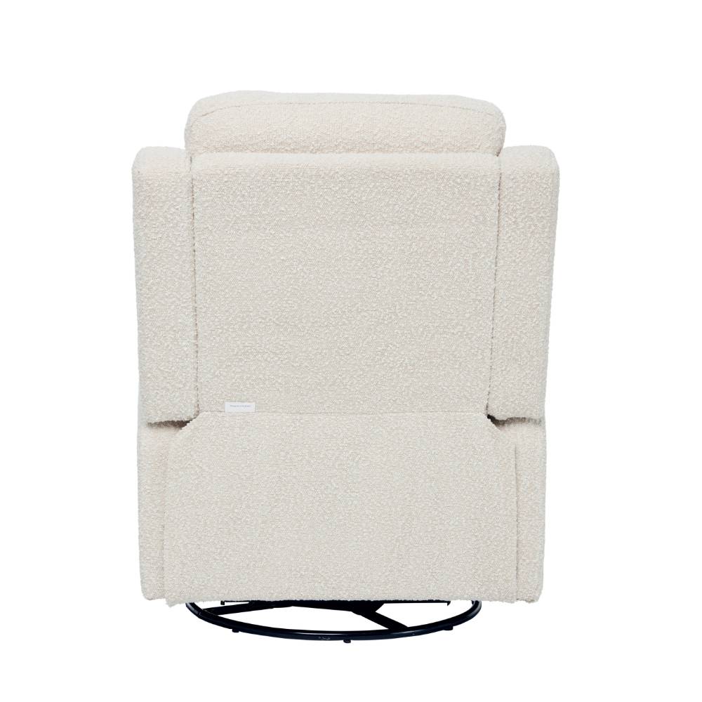 Henry Manual Recliner Chair - Vanilla Boucle
