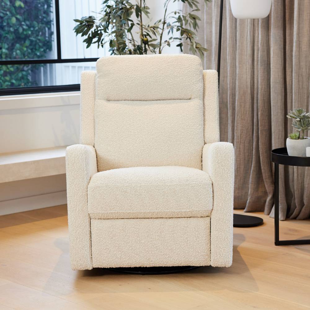 Henry Manual Recliner Chair - Vanilla Boucle