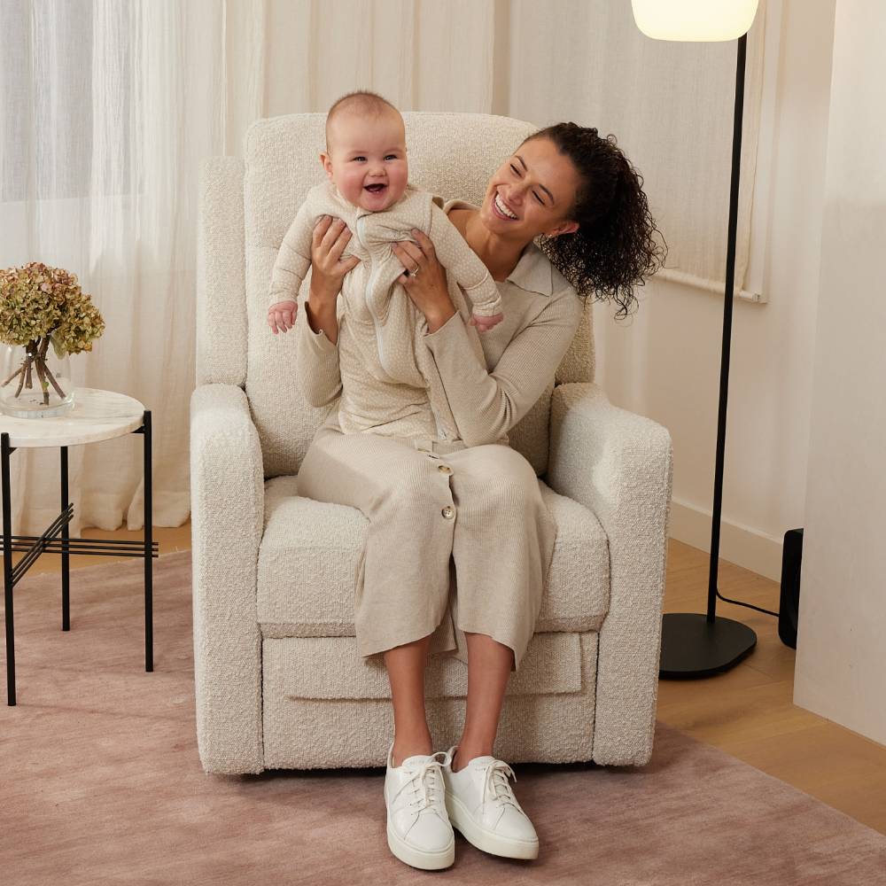 Henry Manual Recliner Chair - Vanilla Boucle