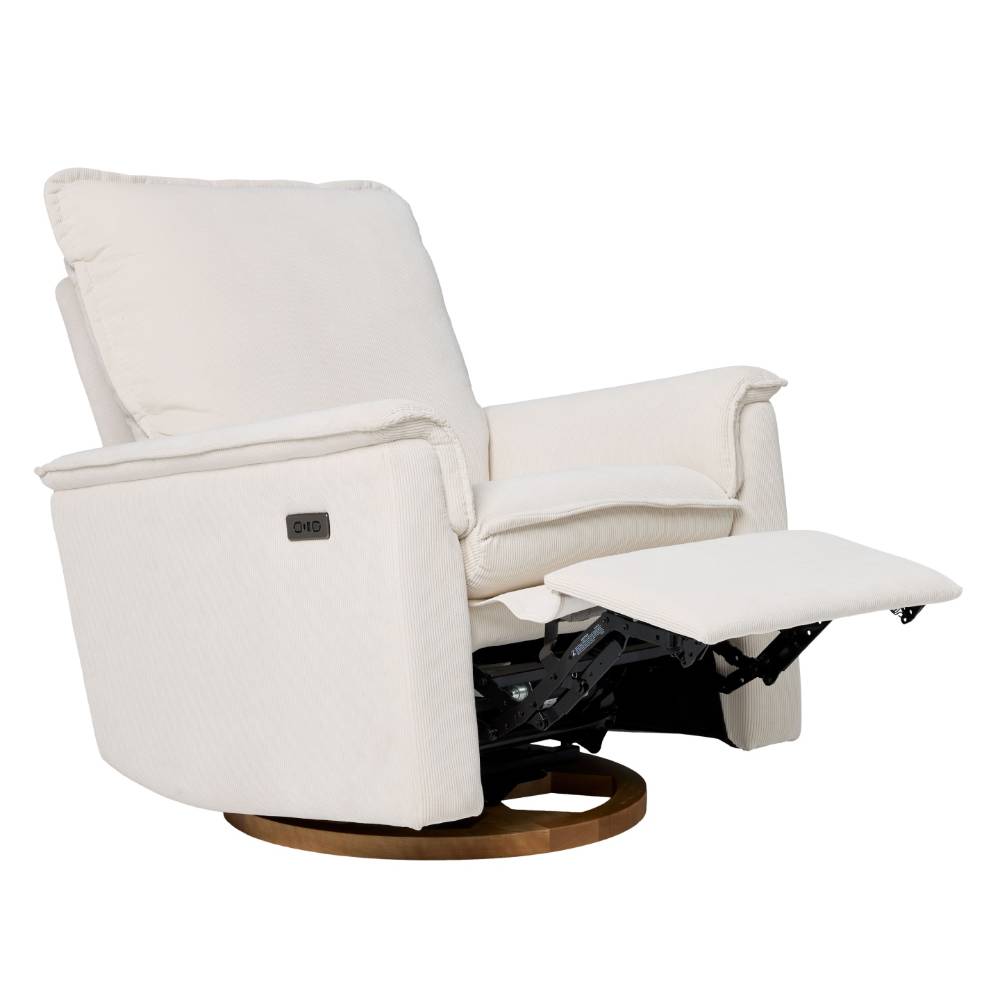 Louie Electric Recliner Chair - Coconut Corduroy