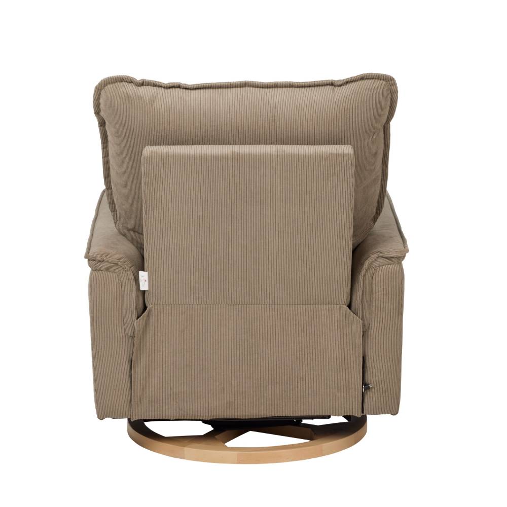 Louie Electric Recliner Chair - Mocha Corduroy