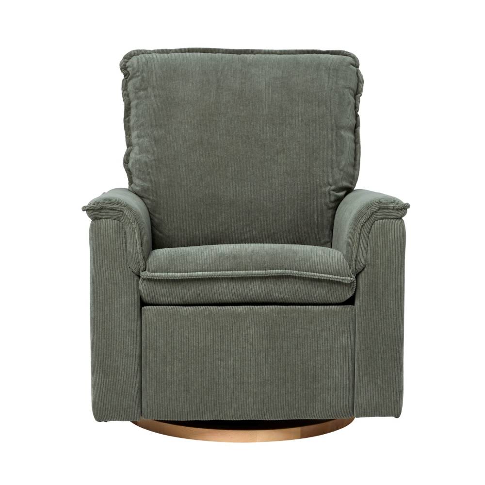 Louie Electric Recliner Chair - Olive Corduroy