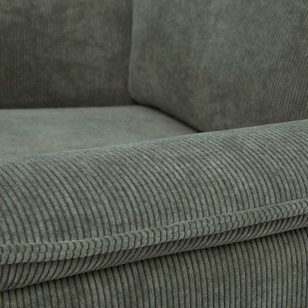 Louie Electric Recliner Chair - Olive Corduroy