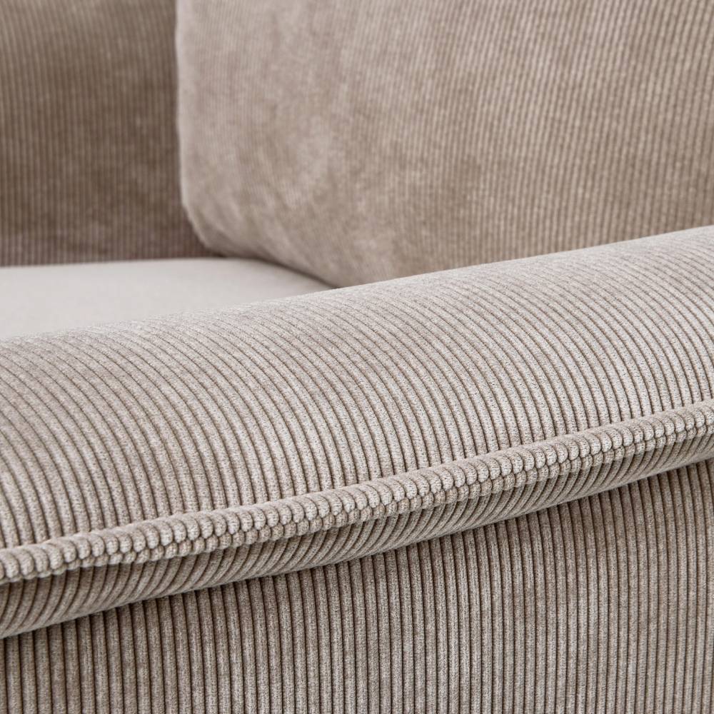 Louie Electric Recliner Chair - Taupe Corduroy