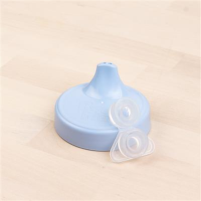 A Ice Blue Re-Play No-Spill Cup Lid Only - Ice Blue on a white background