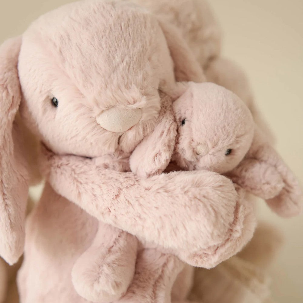 Pink Jamie Kay bunny soft toy.
