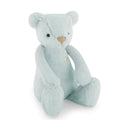 Blue Jamie Kay bear soft toy against white background.
