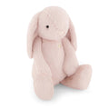 Pink Jamie Kay bunny soft toy against white background.