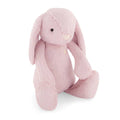 Pink Jamie Kay bunny soft toy against white background.
