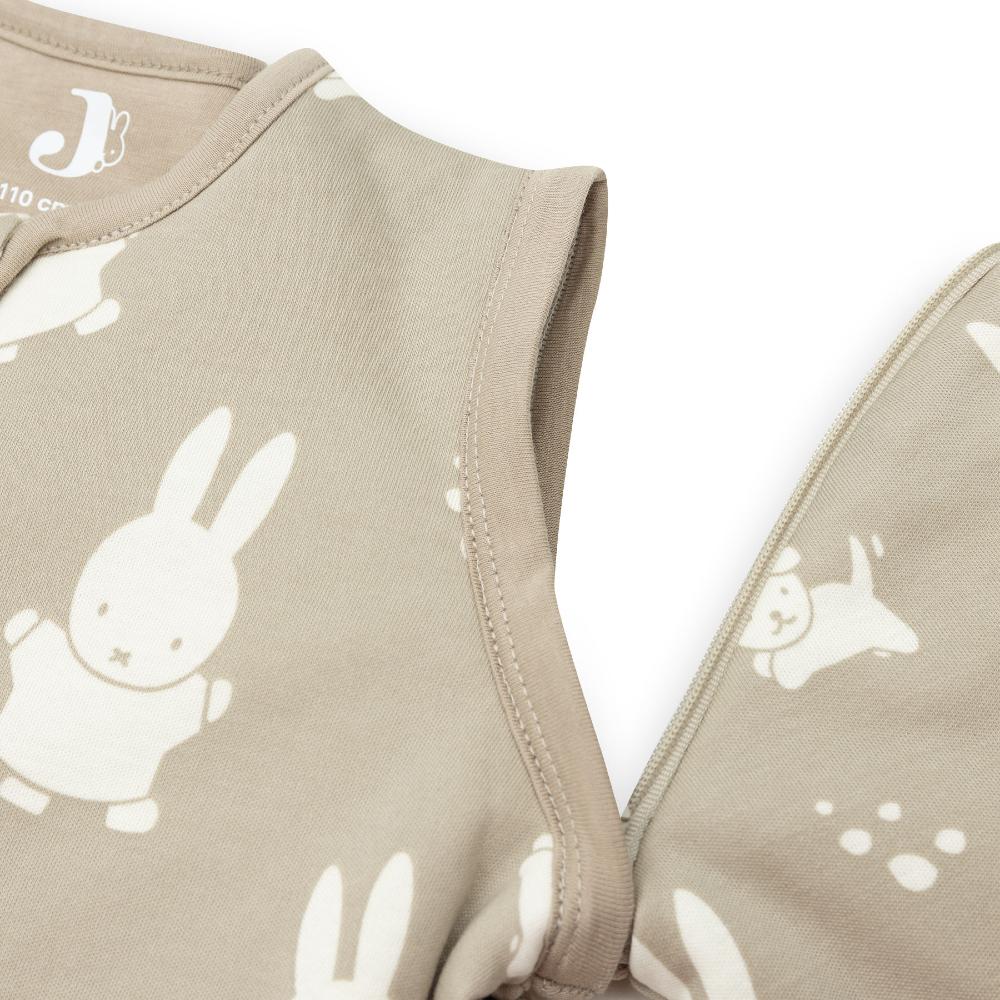 3.5 tog Sleeping Bag with Removable Sleeves - Miffy & Snuffy Olive Green