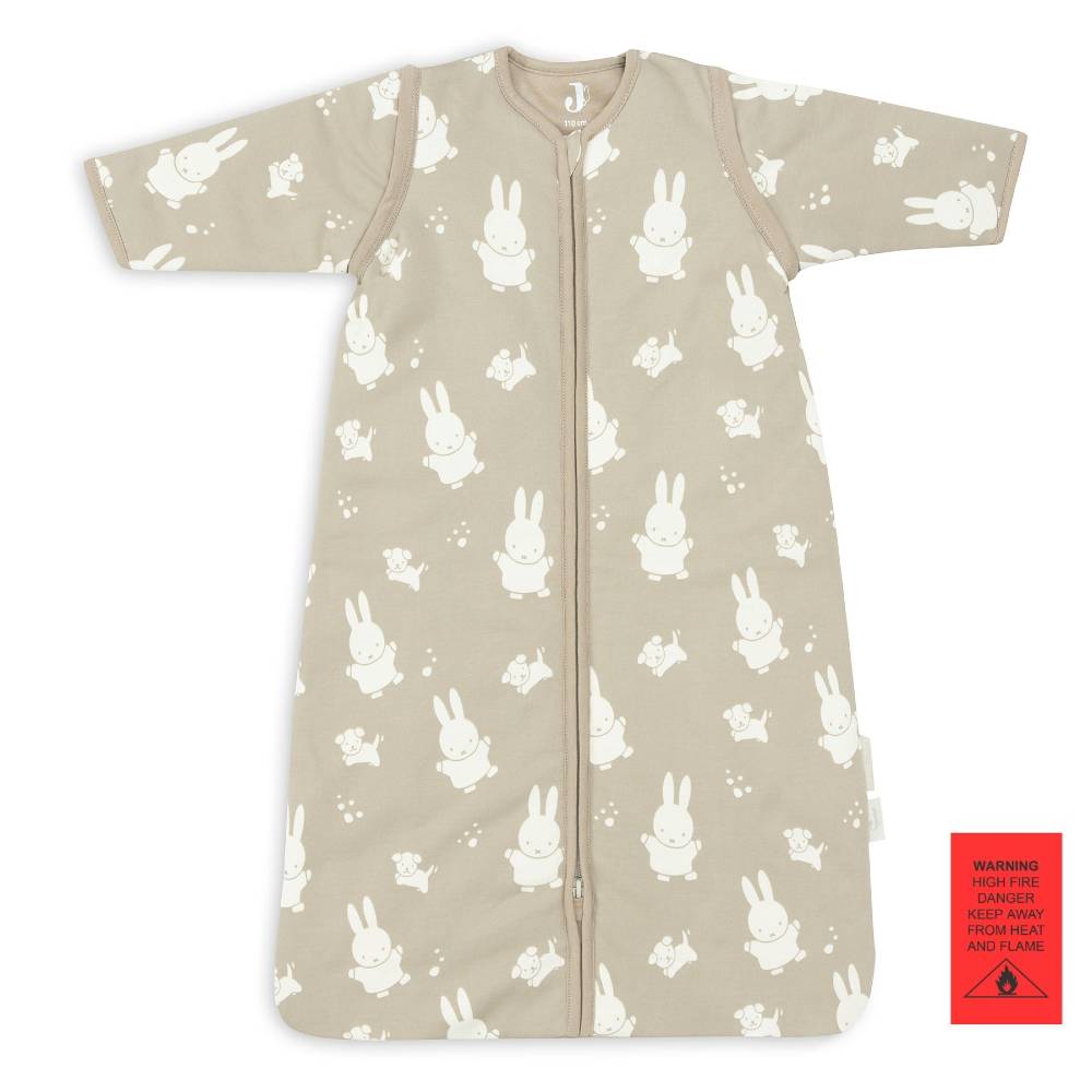 3.5 tog Sleeping Bag with Removable Sleeves - Miffy & Snuffy Olive Green