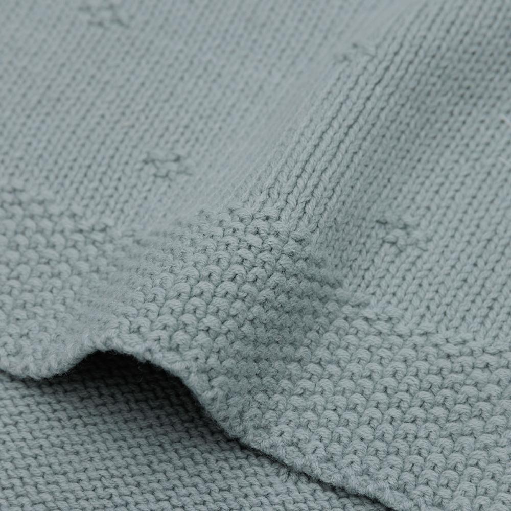 Cosy Knit Blanket - Sea Green