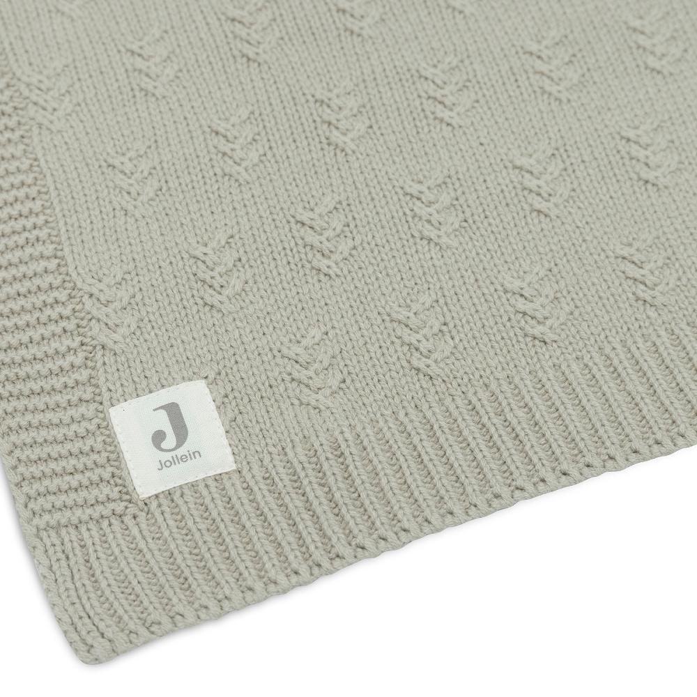 Grain Knit Blanket - Olive Green