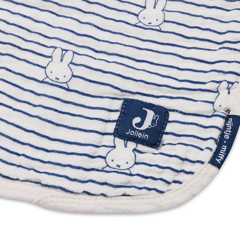 Muslin Blanket - Miffy Stripe Navy