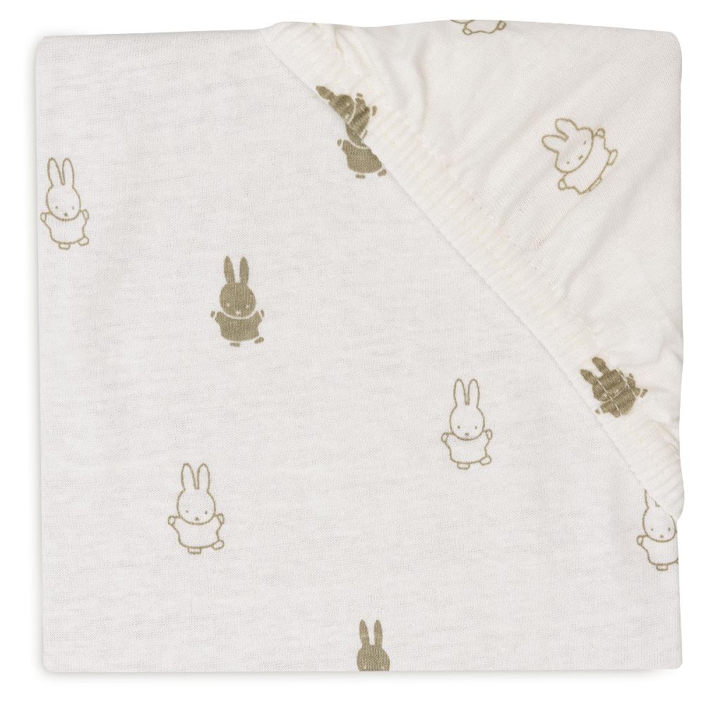 Jersey Change Mat Cover - Happy Miffy Olive Green