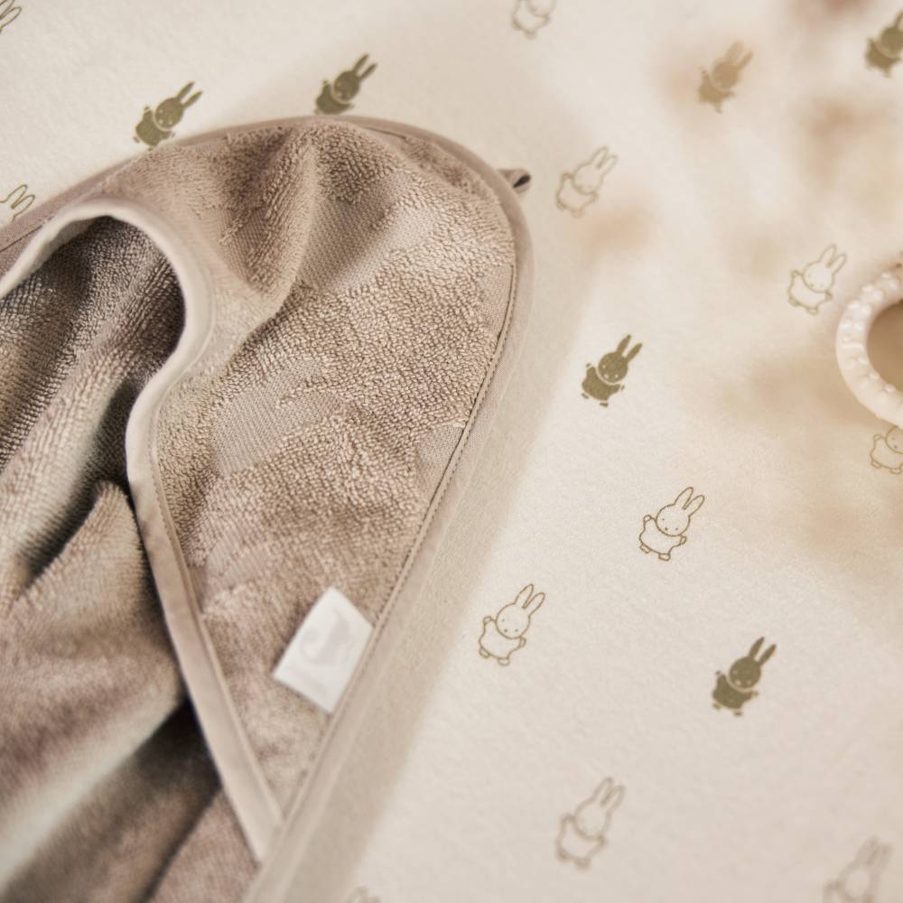 Jersey Change Mat Cover - Happy Miffy Olive Green