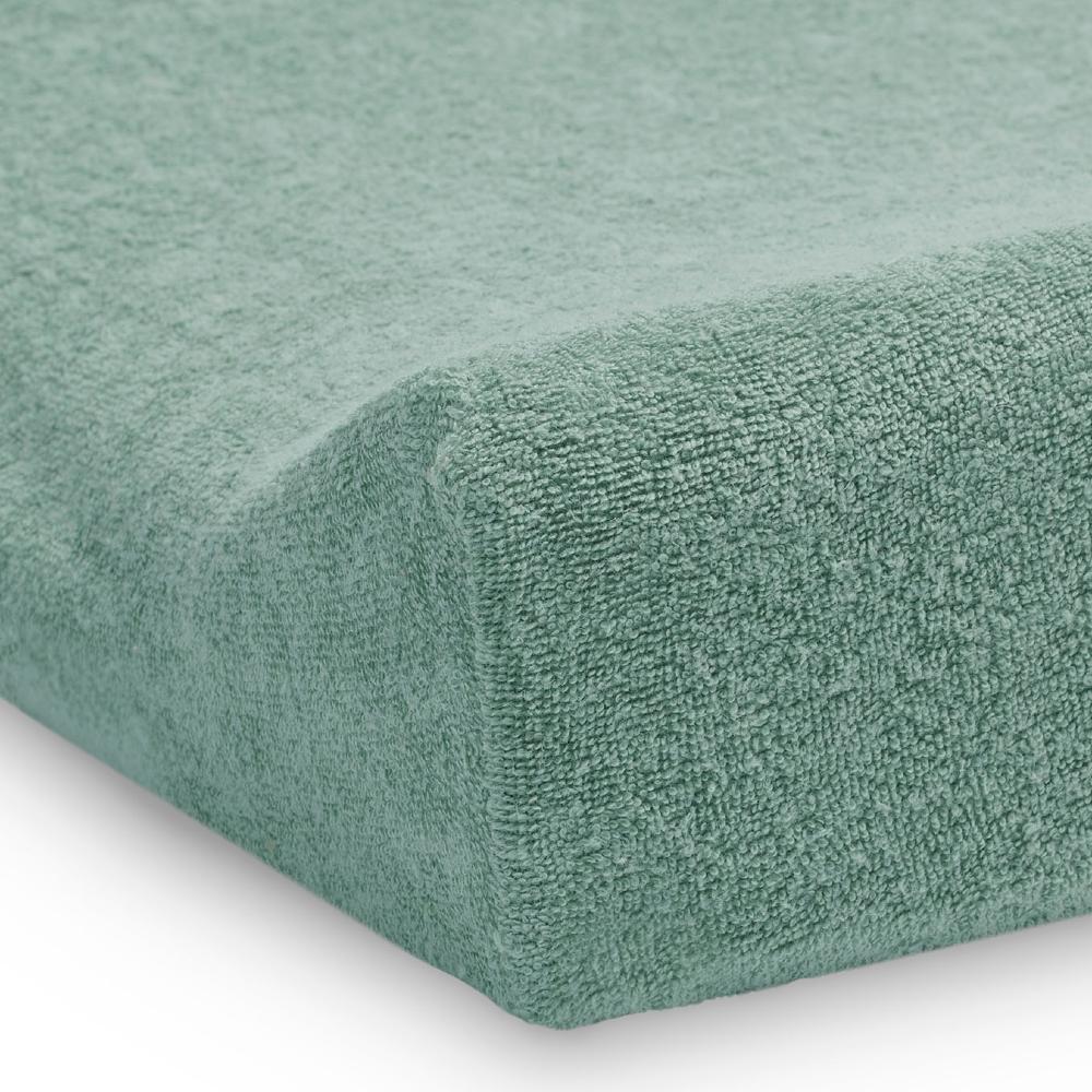 Terry Change Mat Cover - Ash Green