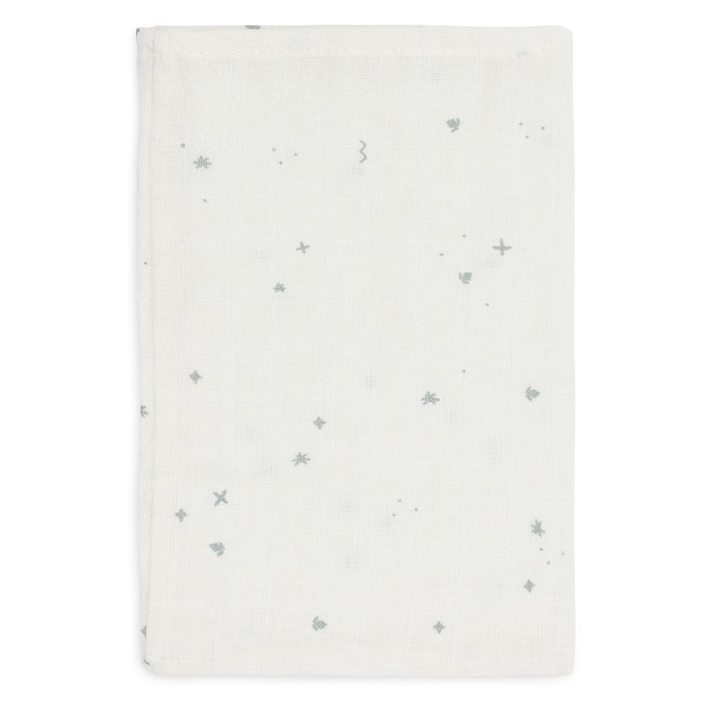 Muslin Washcloth 3pk - Twinkling Sea Green