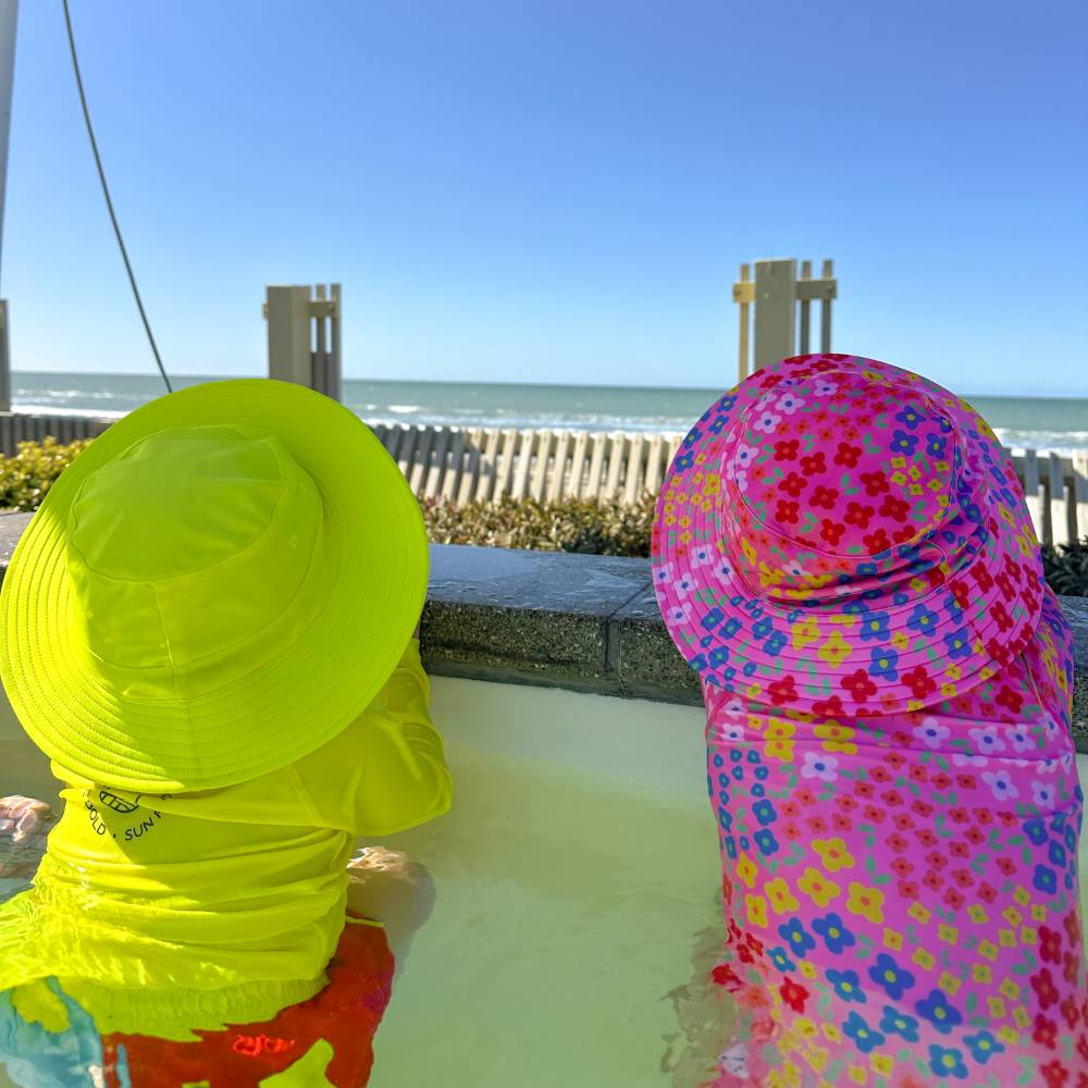 Swim Bucket Hat - Neon Yellow