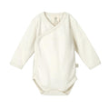 Cotton Kimono Bodysuit - Cream