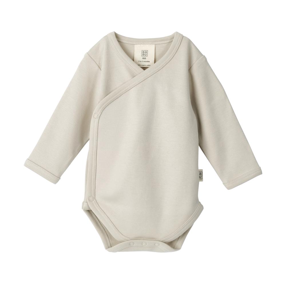 Cotton Kimono Bodysuit - Oat