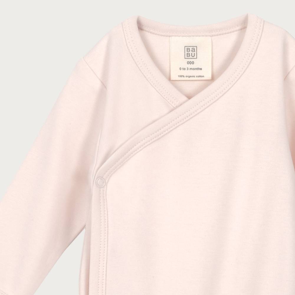 Cotton Kimono Bodysuit - Petal