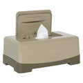 Olive Green LUMA Wipes Box on a white background. One-hand opening, keeping baby wipes clean and moist.