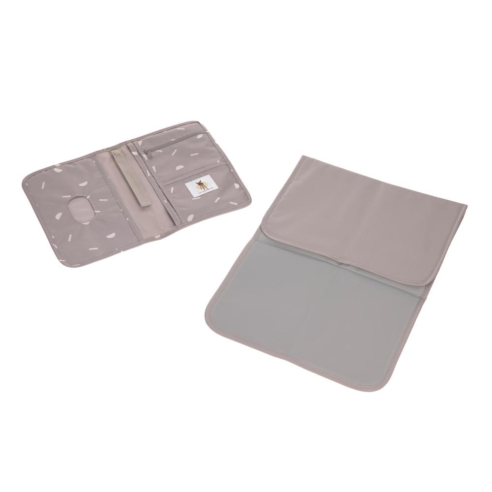Changing Pouch - Blocks Taupe