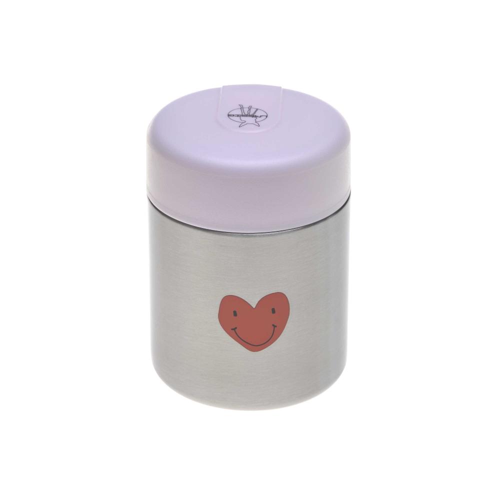 Insulated Food Jar - Happy Rascals Heart Lavender