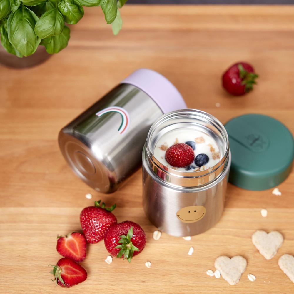 Insulated Food Jar - Happy Rascals Heart Lavender