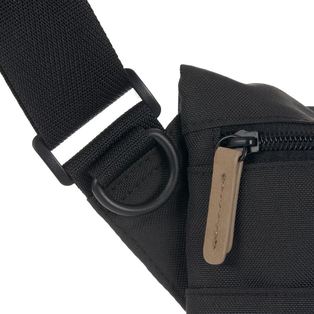 Manu Messenger Nappy Bag - Black