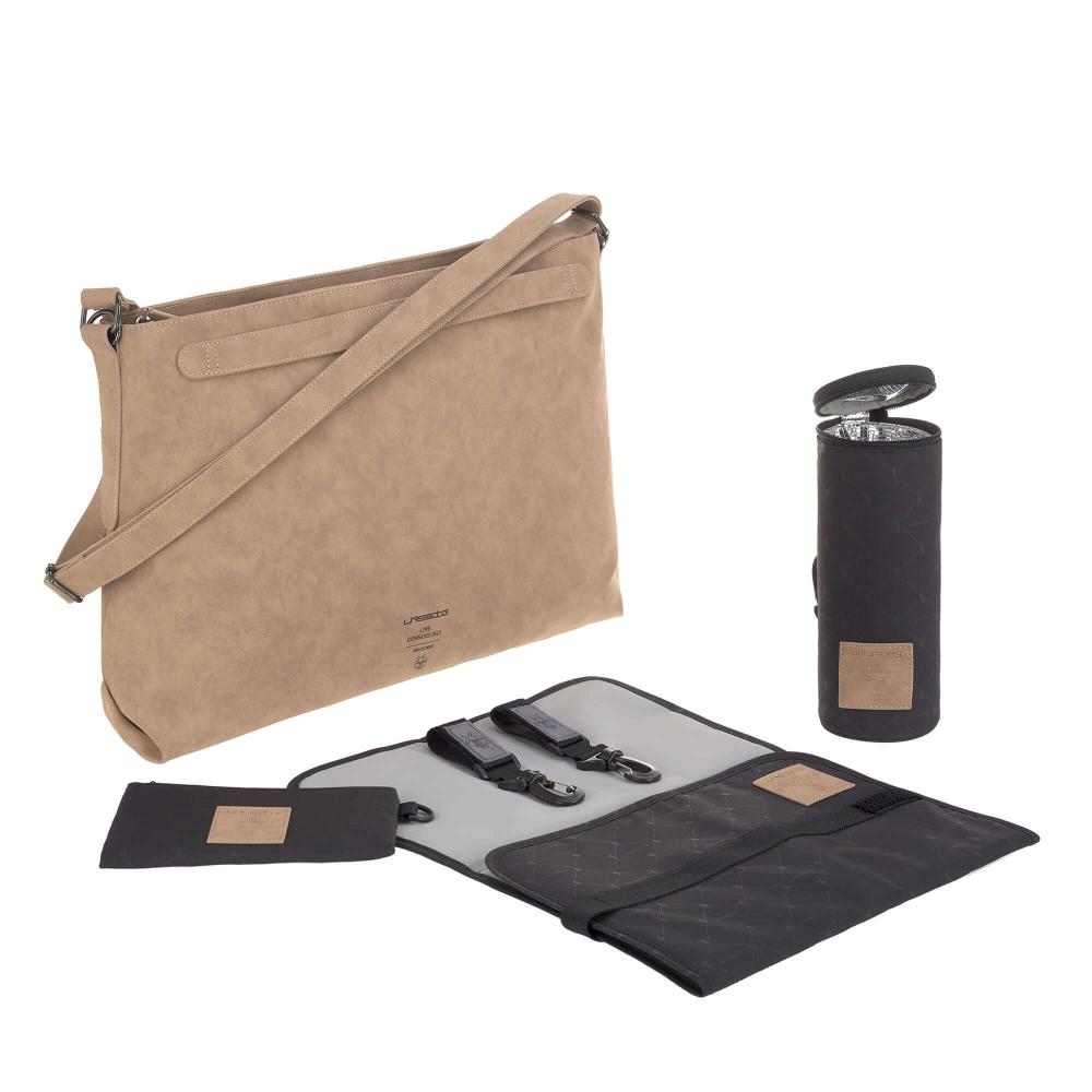 Lassig Shoulder Bag, Clear Cut Image, Bag and contents