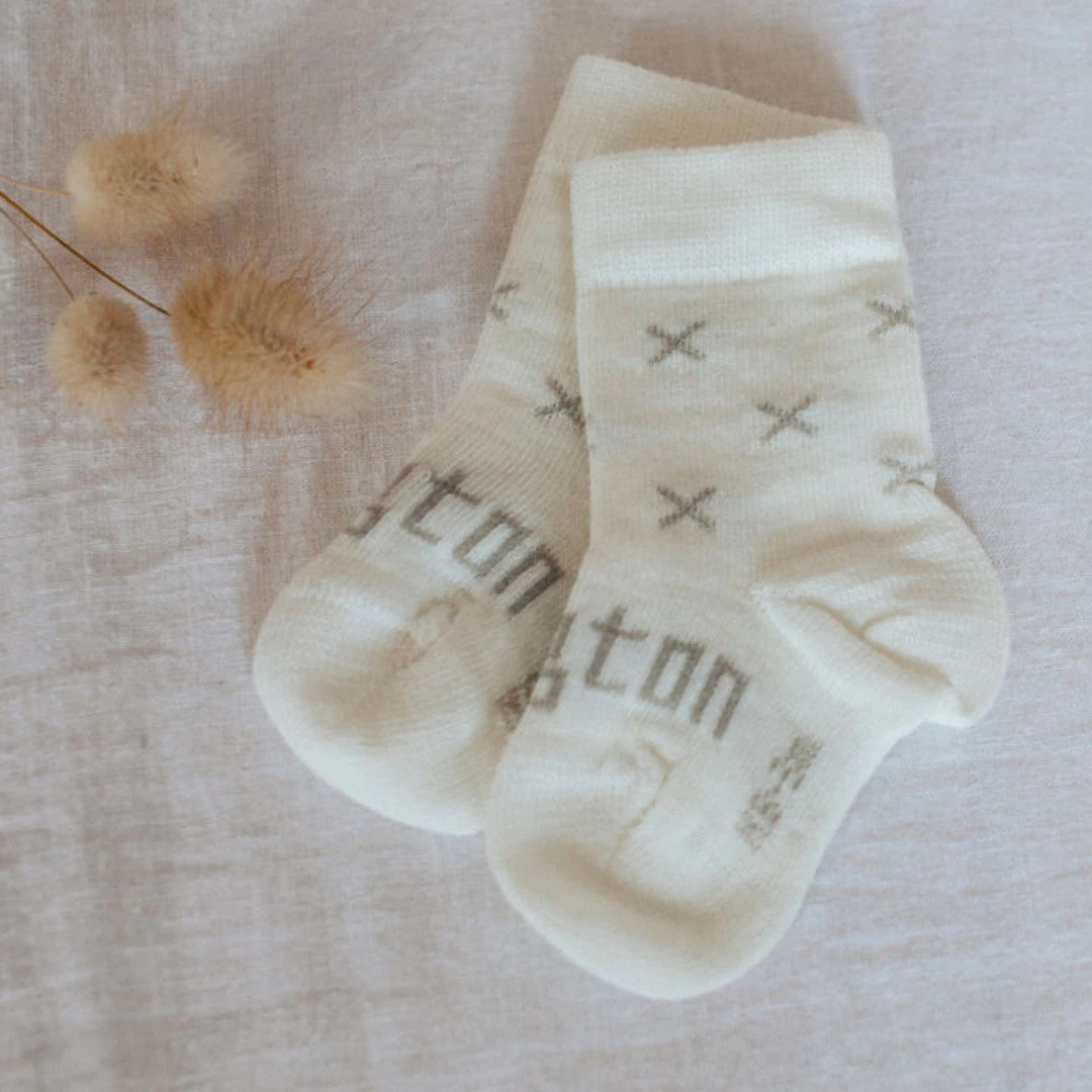 Baby Crew Merino Socks - Fox