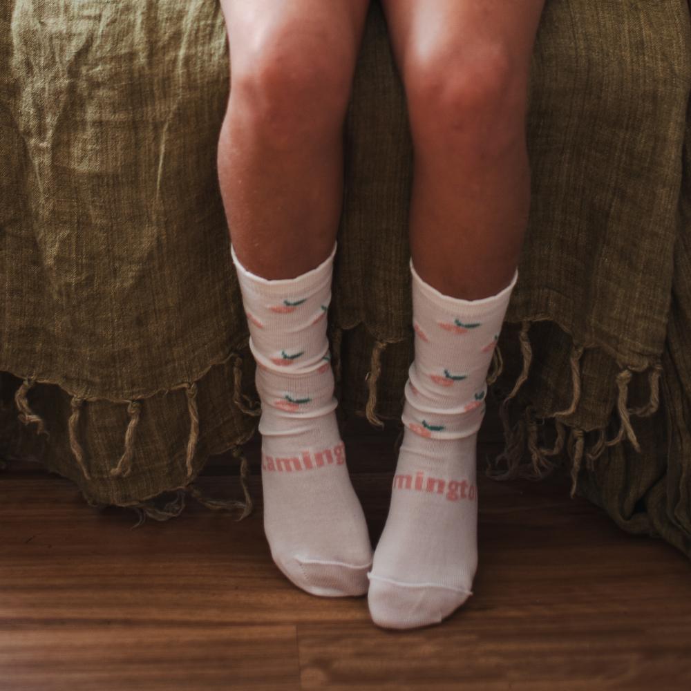 Kids Crew Merino Socks - Rosa